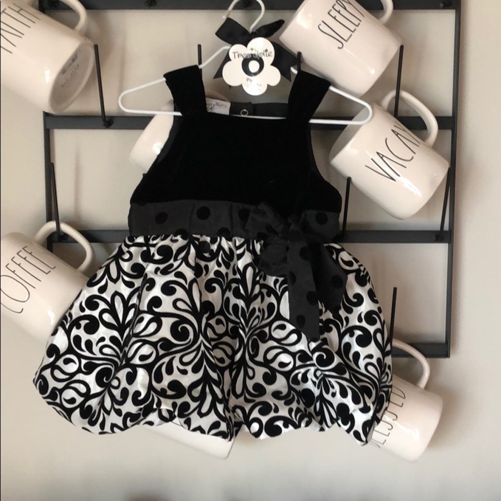 Girls Mudpie Bubble Hem Dress 9-12 Months